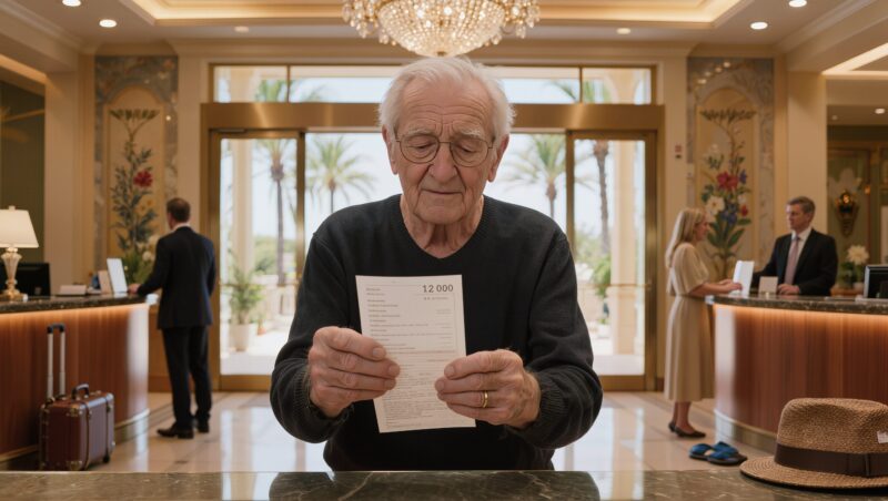 Meine Familie hat Opa im Hotel zurückgelassen, um nicht bezahlen zu müssen — sie haben nicht realisiert, dass ich der falsche Enkel bin, mit dem man sich anlegen sollte.