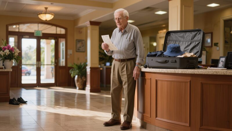 Meine Familie hat Opa im Hotel zurückgelassen, um nicht bezahlen zu müssen — sie haben nicht realisiert, dass ich der falsche Enkel bin, mit dem man sich anlegen sollte.
