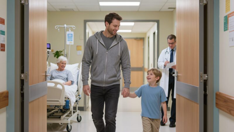 Meine Eltern blieben meiner Hochzeit wegen meines tätowierten Mannes fern – Dann sah mein Vater ihn mit einem kleinen Jungen vor einem Krankenhaus
