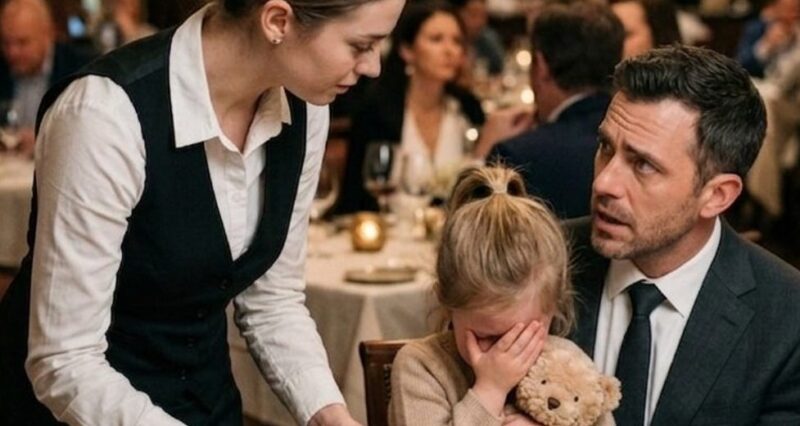 Ich schnitt gerade ganz ruhig das Hähnchen meiner Tochter klein, als die Restaurantleiterin plötzlich an unseren Tisch trat und höhnisch sagte: „Leute wie Sie gehören nicht in diesen Bereich.“