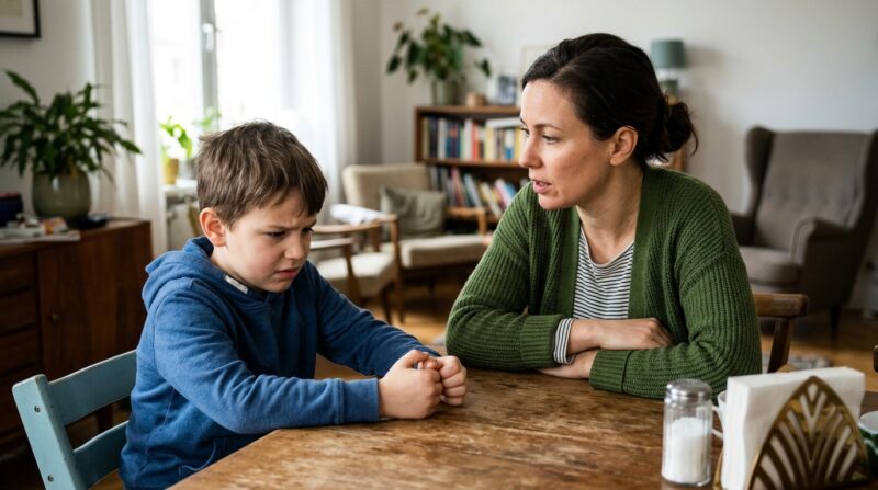 „Ich erwischte sie beim Abendessen mit meinem Sohn … Doch was ich danach hörte, brachte mich dazu, sie sofort aus dem Haus zu werfen.“