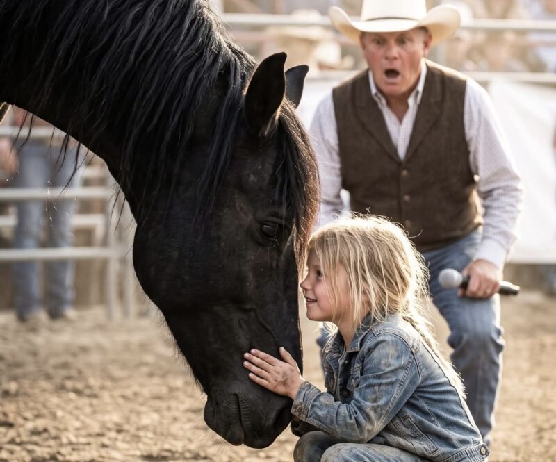 „10.000 Menschen schafften es nicht, das eine Million Dollar teure Wildpferd zu reiten … Doch ein 7-jähriges Mädchen aus ärmlichen Verhältnissen trat auf es zu, flüsterte ihm nur ein einziges Wort zu – und wenige Minuten später enthüllte sie ein Geheimnis, das den Besitzer der Ranch zu Fall brachte.“