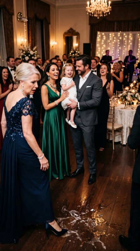 „Meine Ex-Schwiegermutter verspottete mich auf einer Hochzeit: ‚Niemand wollte die Reste von meinem Sohn.‘ Doch dann sagte meine vierjährige Tochter einen einzigen Satz – und ihr fiel das Glas aus der Hand.“