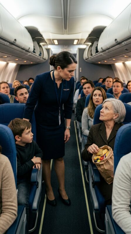 EIN ERWACHSENER MANN NAHM EINEM 11-JÄHRIGEN MÄDCHEN DEN FIRST-CLASS-SITZPLATZ WEG UND SCHICKTE SIE ZU DEN TOILETTEN … DOCH ALS DER KAPITÄN DEN NÄCHSTEN NAMEN NANNTE, VERSTUMMTE DAS GESAMTE FLUGZEUG.